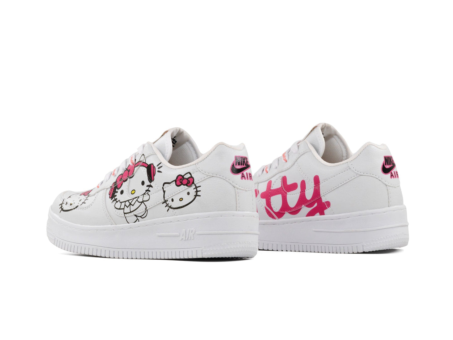 Tenis Hello Kitty Blanco Negro Rosa
