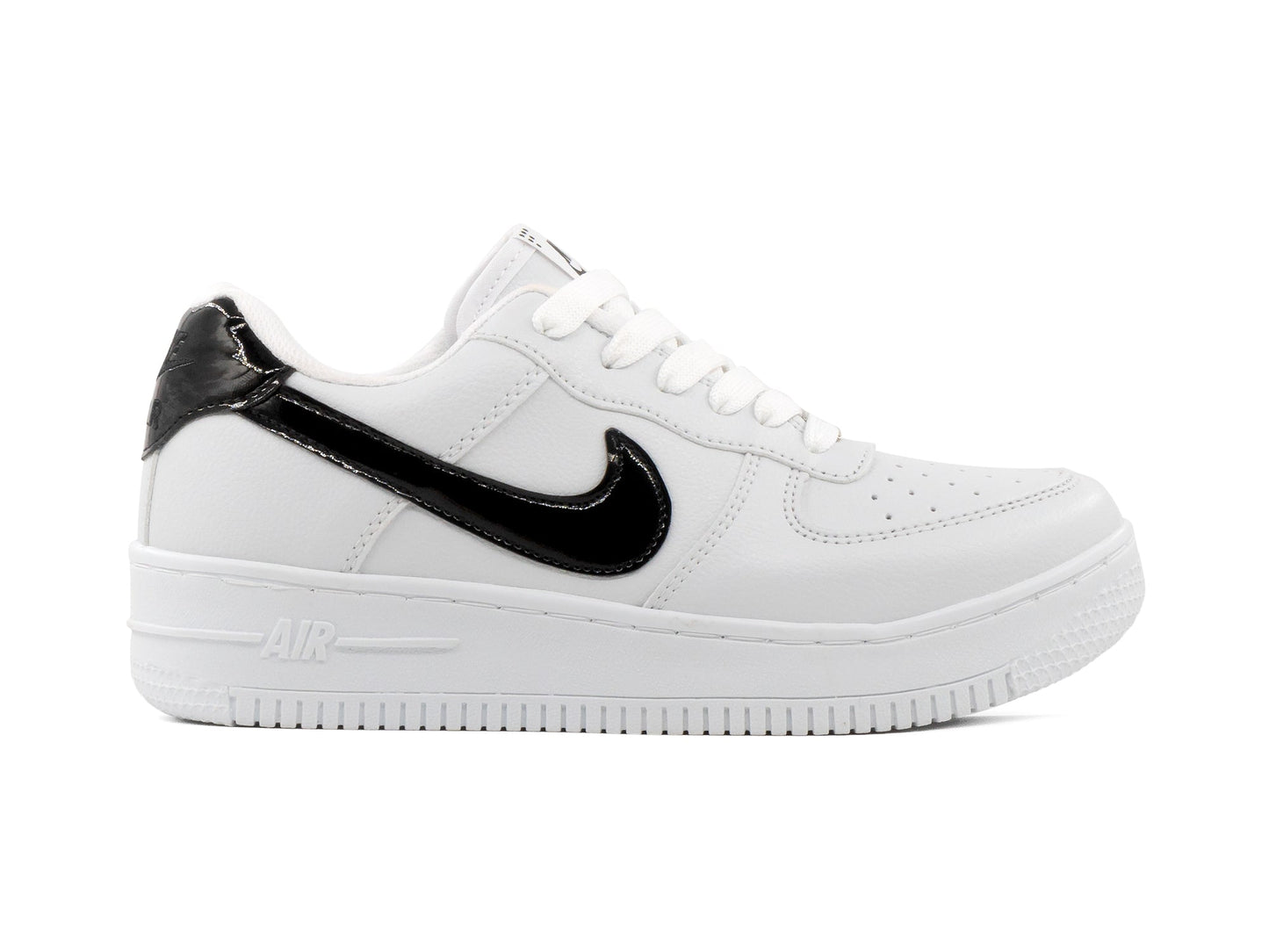 Tenis 270 Blanco Charol Negro