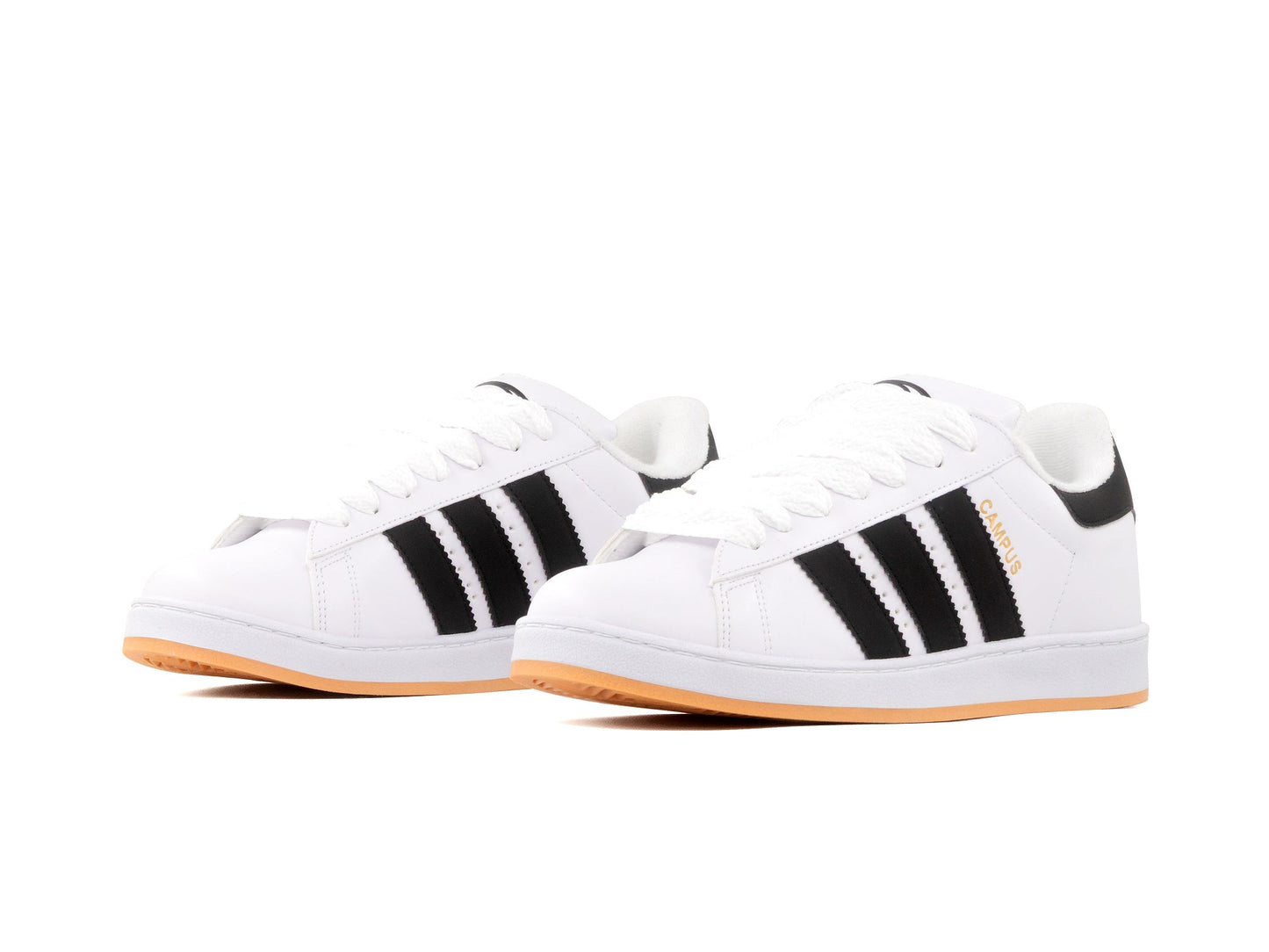 Tenis Campus Blanco Negro