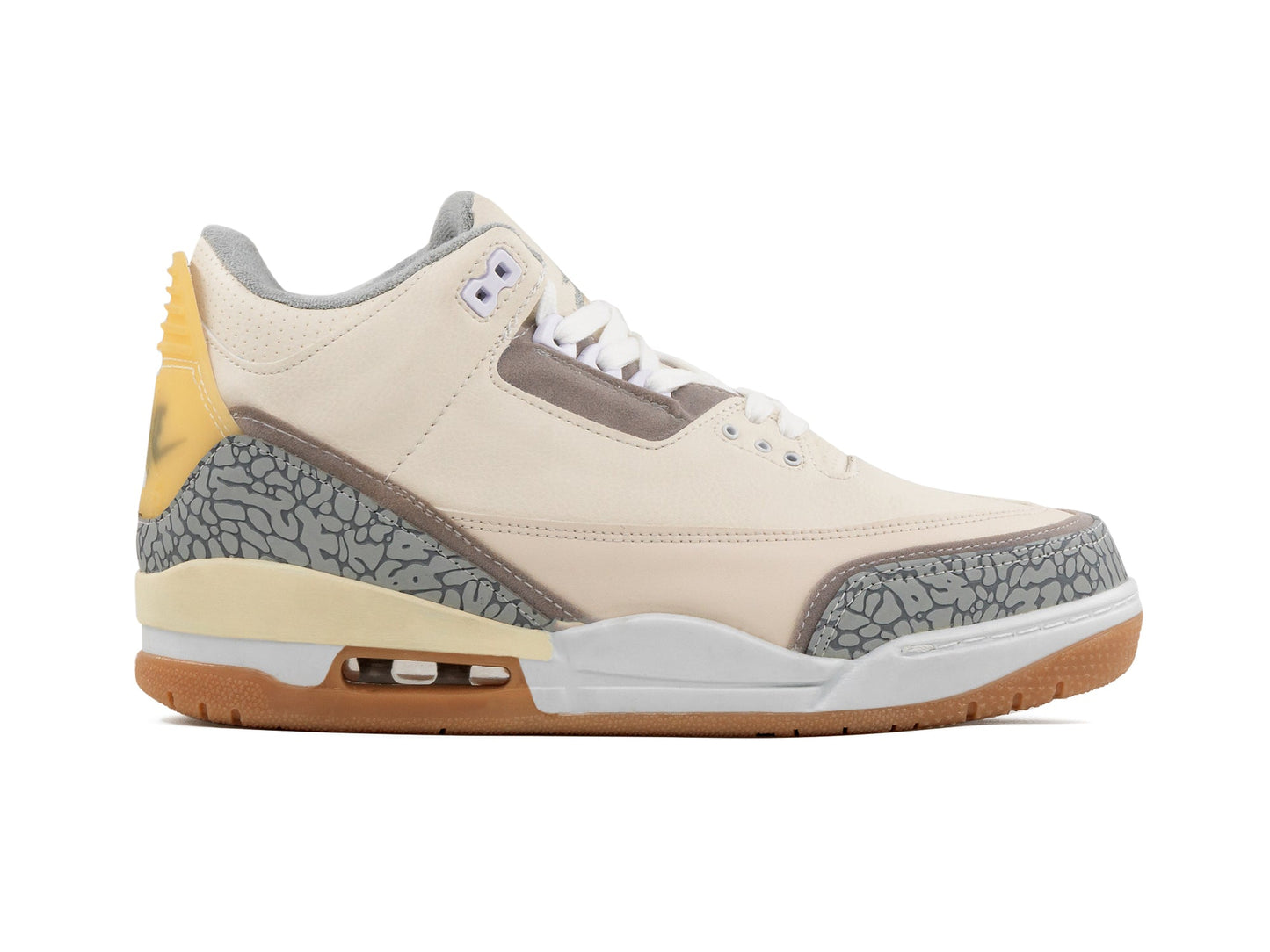 Tenis Retro 3 Beige Gris 1.1 Premium