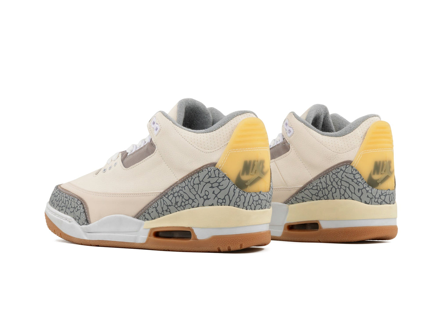 Tenis Retro 3 Beige Gris 1.1 Premium