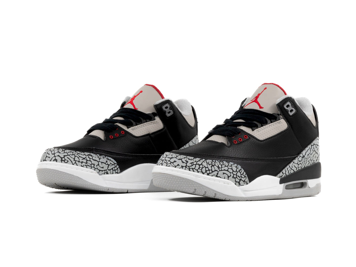 Tenis Retro 3 Negro Beige 1.1 Premium