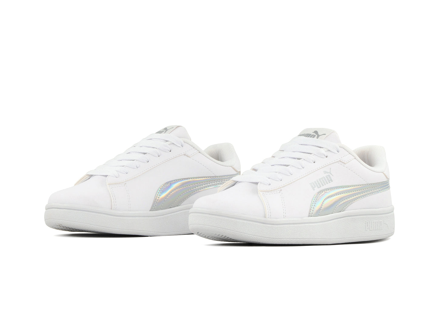 Tenis Smash Blanco Plata