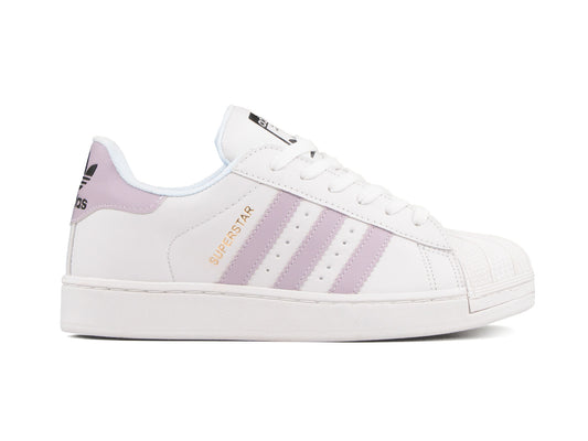 Tenis Superstar Blanco Lila